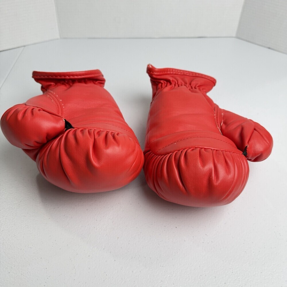 EVERLAST Red Boxing Gloves Yellow Label 15 oz Size SM Youth/Women's Training GUC - Picture 7 of 12